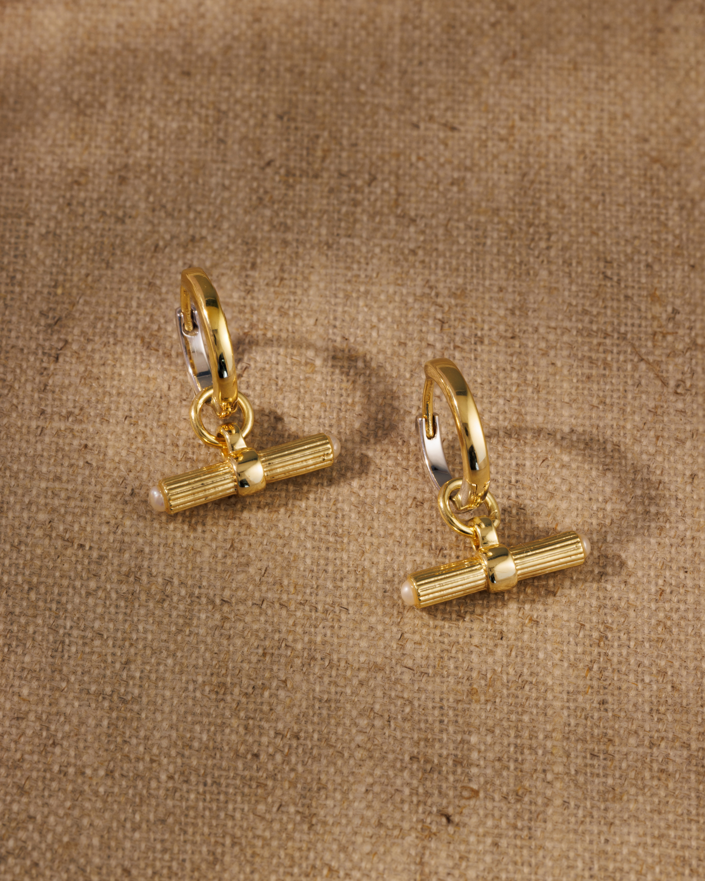 LIBBY Pearl T-Bar Earring Charms