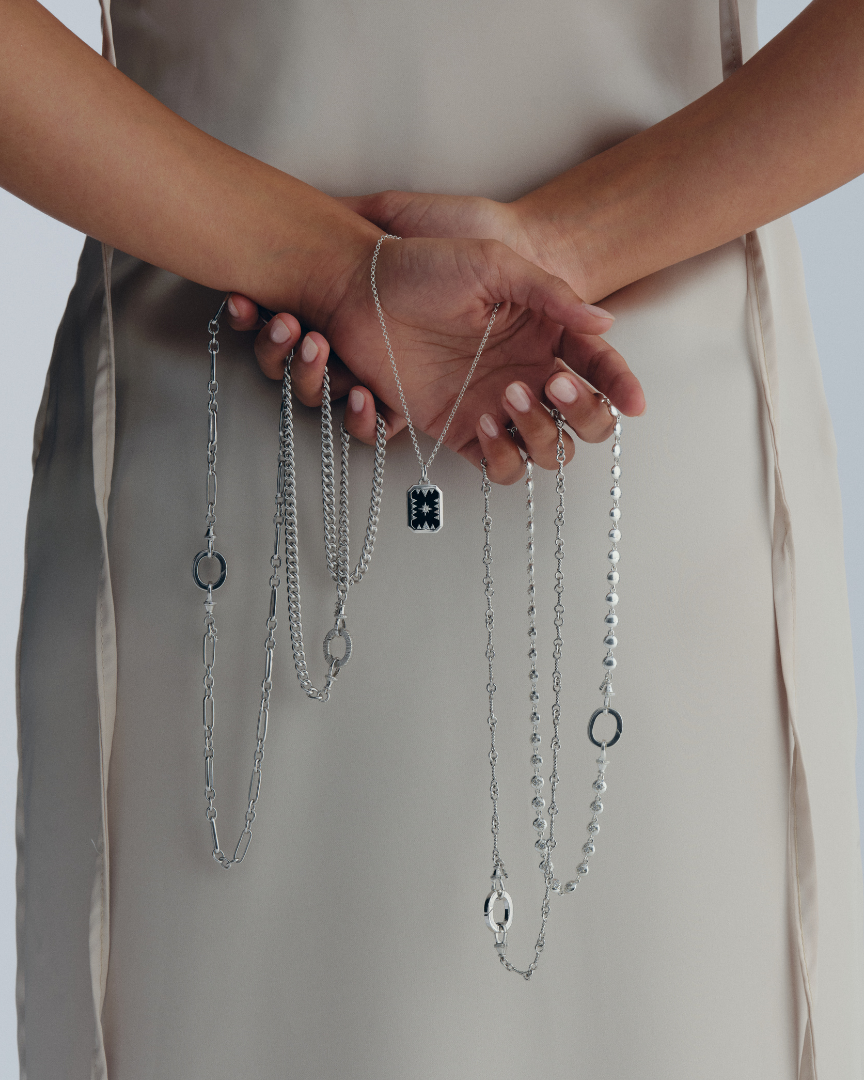 TALISMAN / IVY Necklace Set - Silver