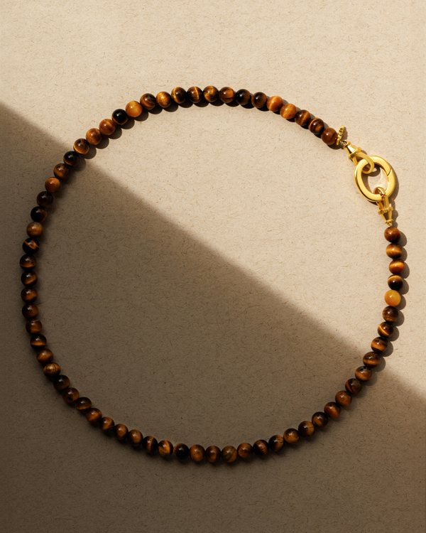 TAWNY Tiger's Eye Beaded Necklace