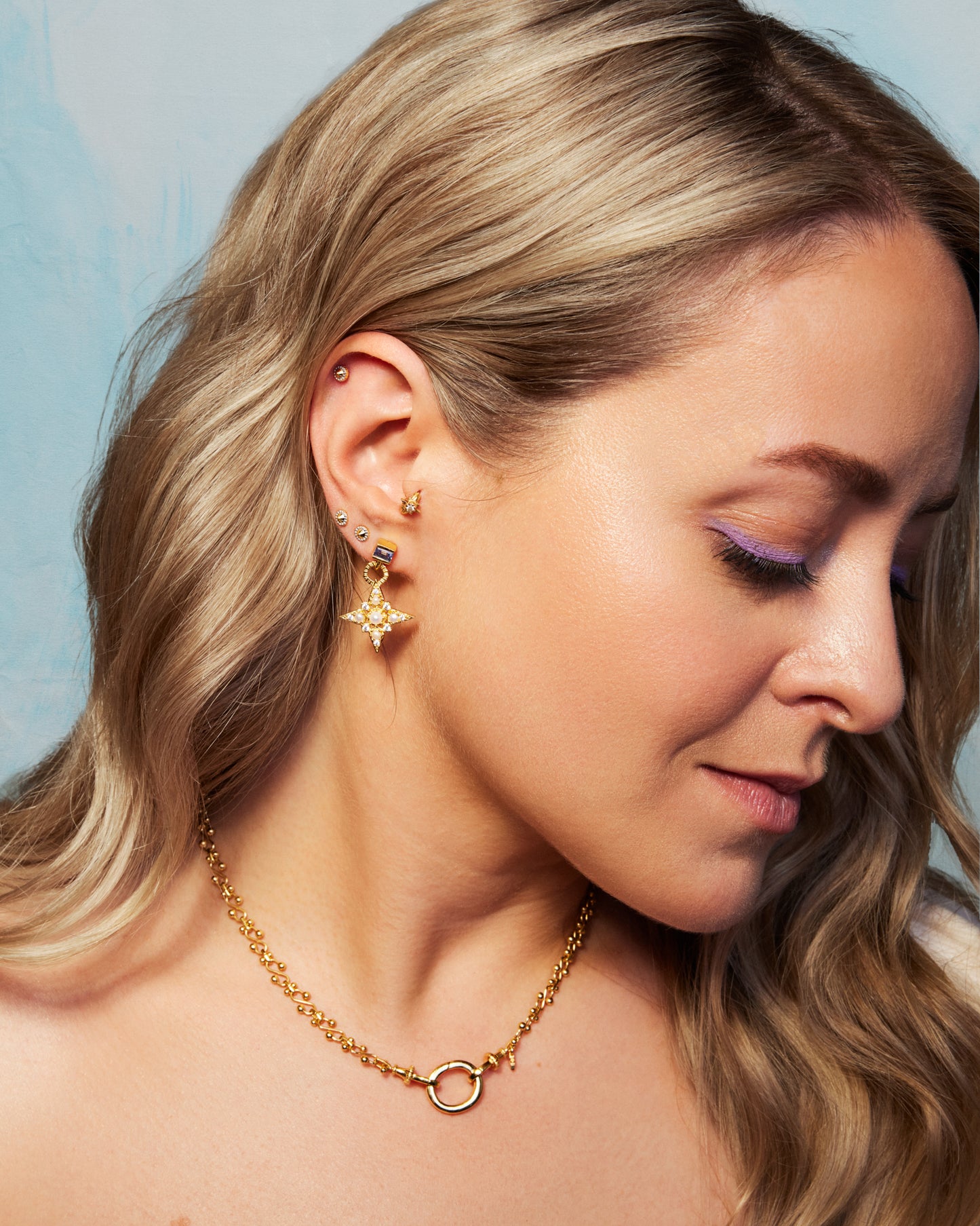 CELESTE Earrings - Lilac Pearl