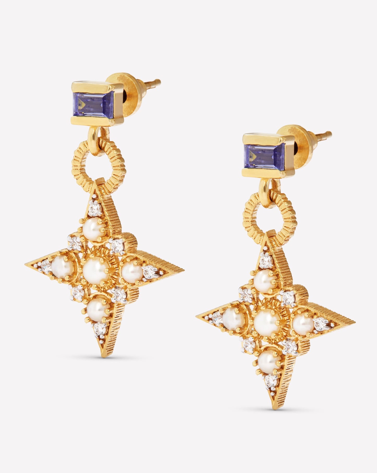 CELESTE Earrings - Lilac Pearl