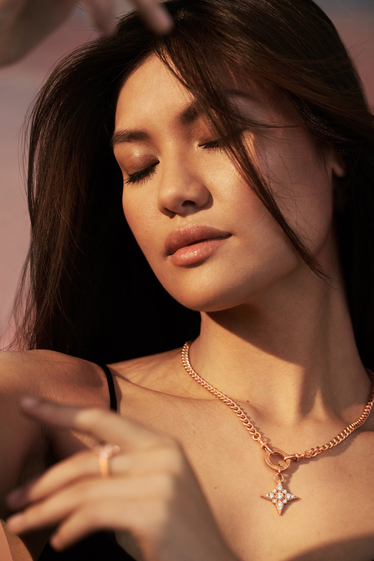 STELLA Pendant - Rose Gold Raven James