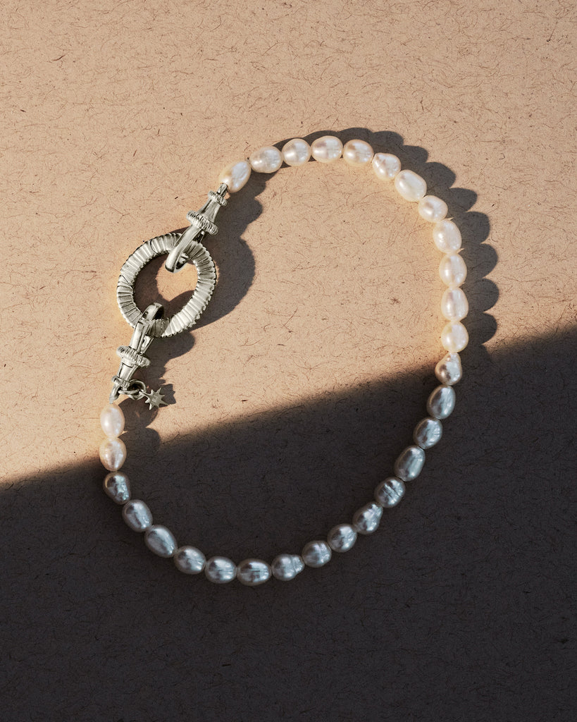 AERIN Pearl Bracelet - Silver