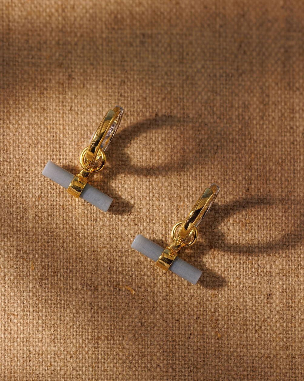 Blue Opal T-BAR Earring Charms