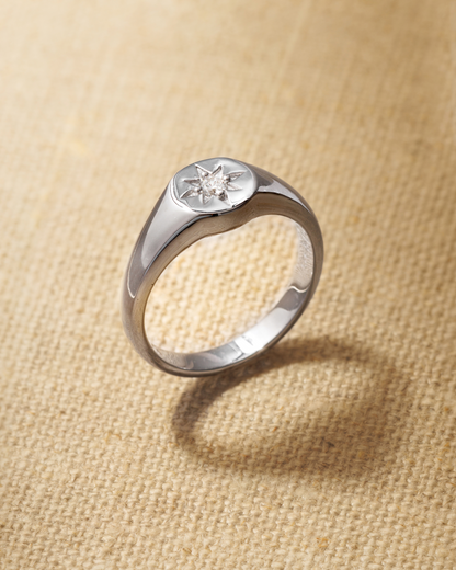 CECE Signet Ring - Silver