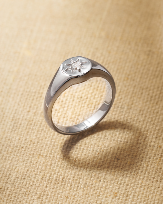 CECE Signet Ring - Silver