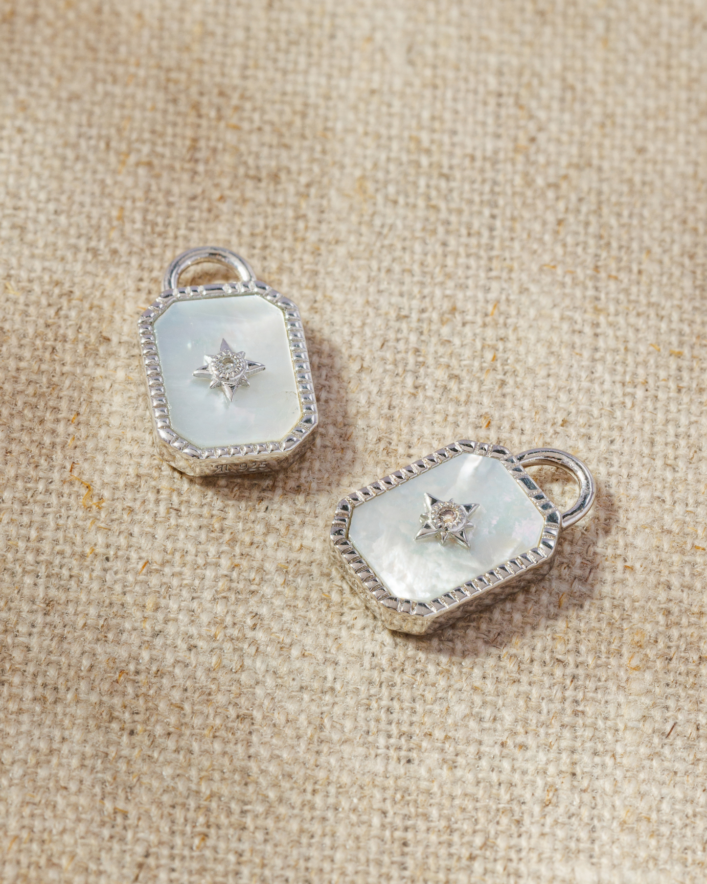 TAVI Pearl Earring Charms - Silver