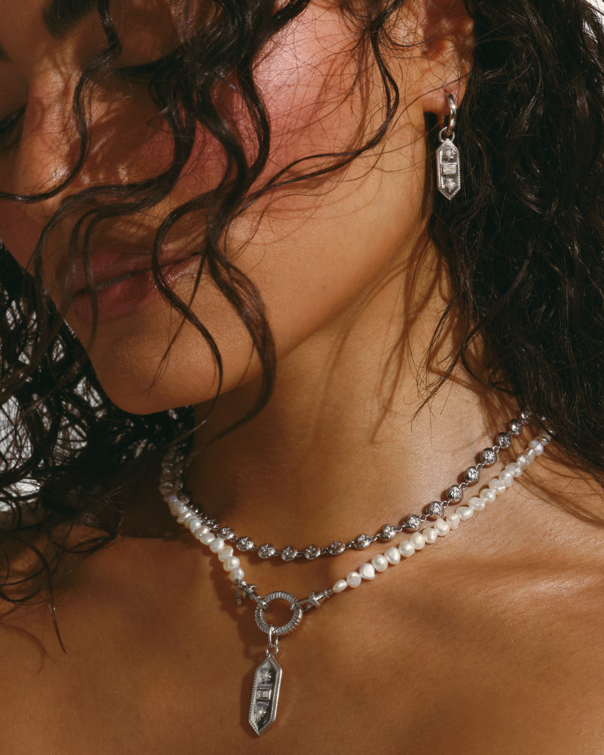 TOKEN / IVY / AURA Necklace Set - Silver