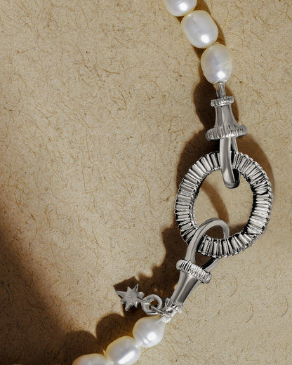 AERIN Pearl Bracelet - Silver
