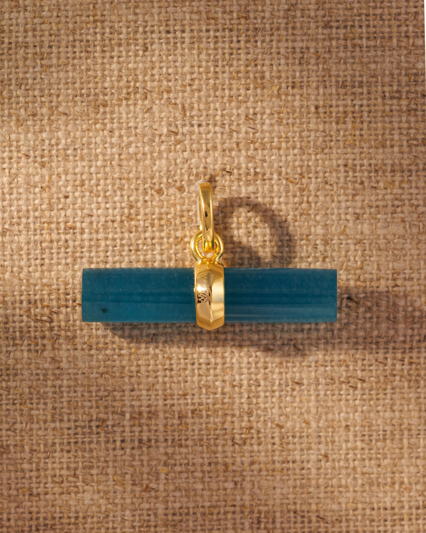 T-Bar Pendant- Teal Quartz
