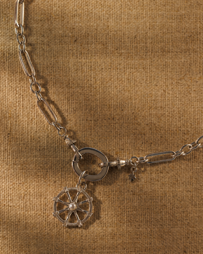 COMPASS / TABITHA Necklace Set - Silver