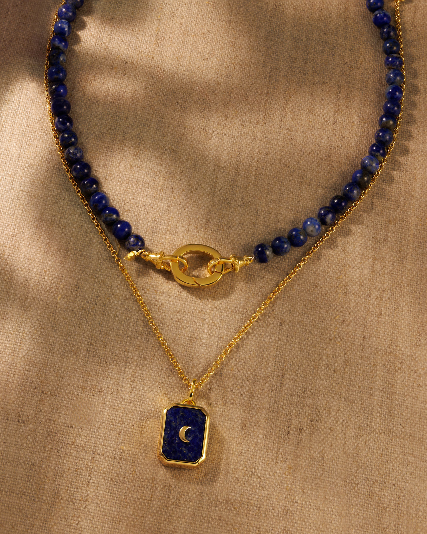 Reversible Moon TALISMAN Pendant - Large