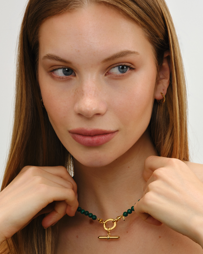 FEARNE / LUCY Malachite Beaded Necklace Set