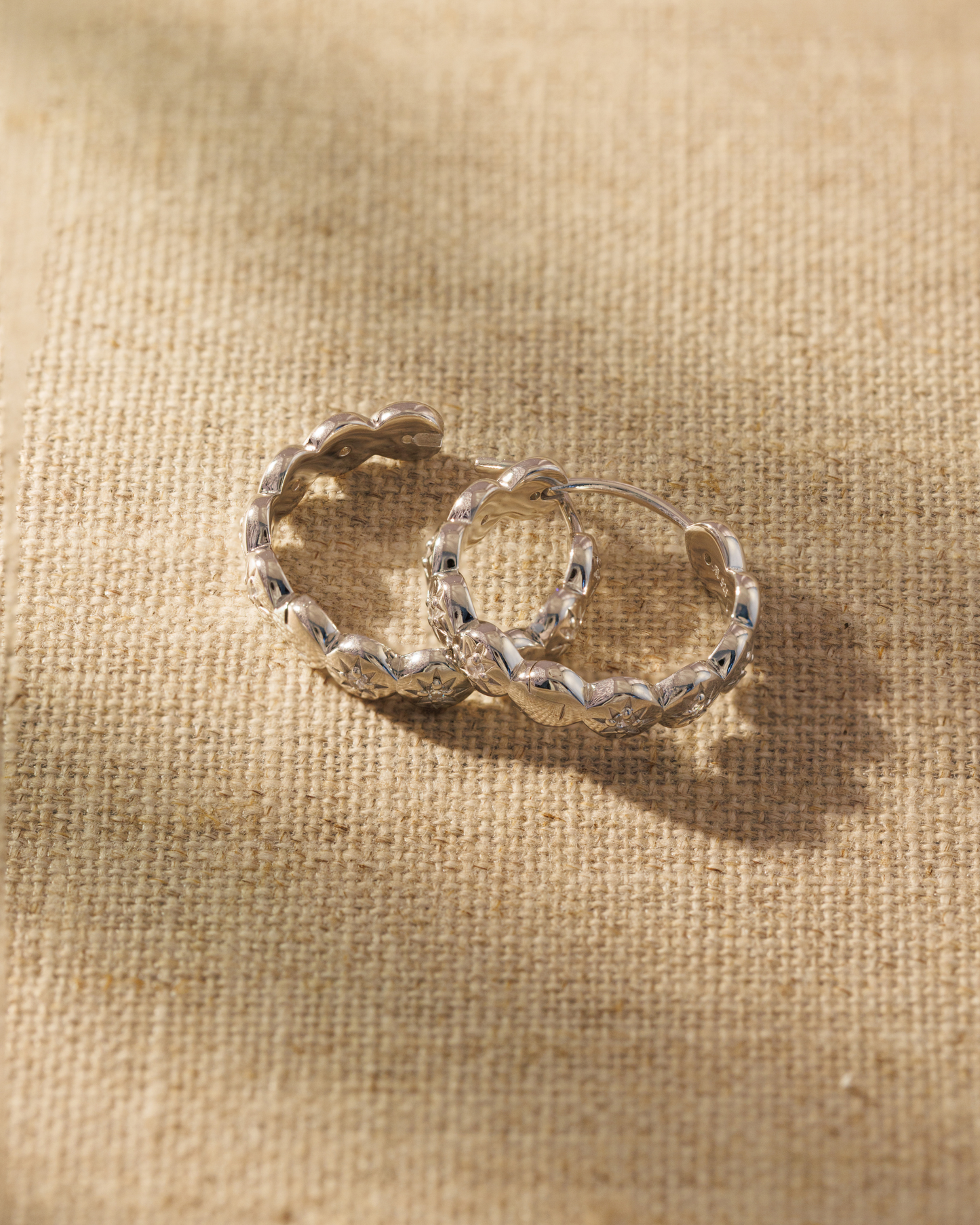 LAYLA Hoop Earrings - Silver