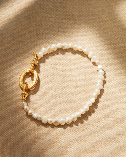 AMBER Baroque Pearl Bracelet