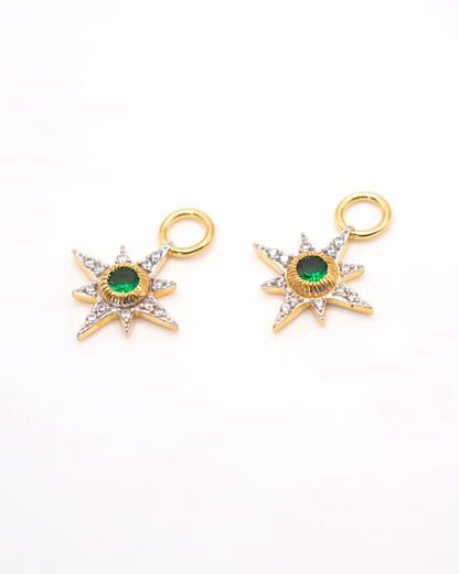 LYRA Earring Charms - Emerald