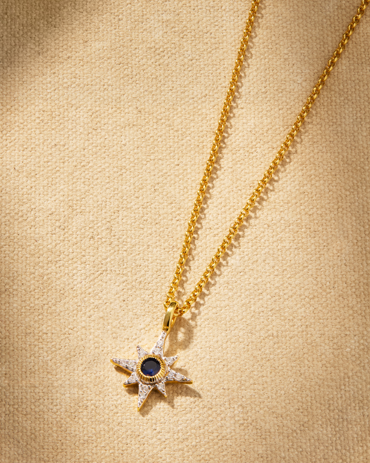 NORTH STAR Necklace - Sapphire