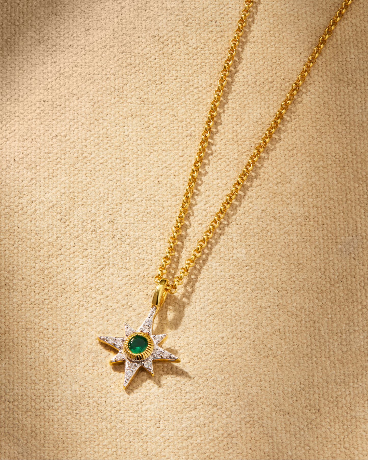 NORTH STAR Necklace - Emerald