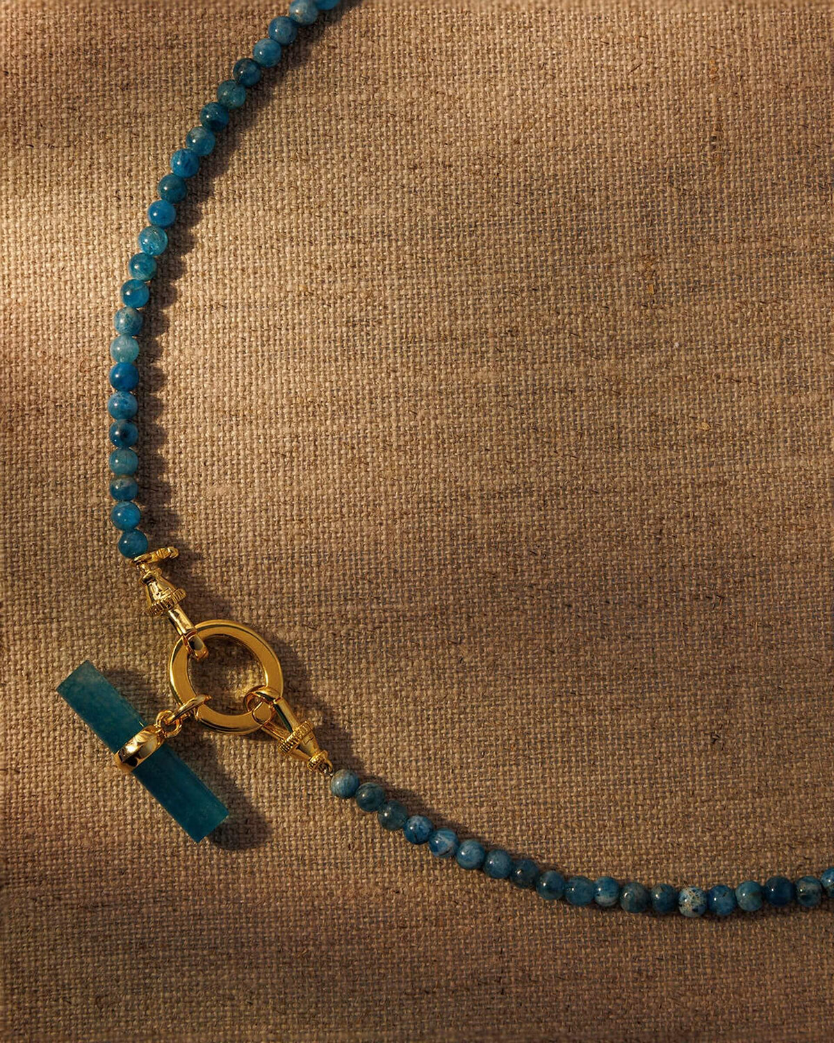 ALLY / TEAL T-BAR Necklace Set