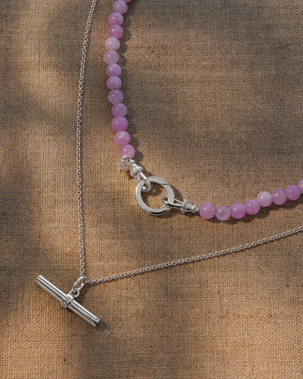 LUCY / IVY / LILA Necklace Set - Silver