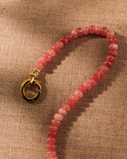 PALOMA Strawberry Quartz Necklace