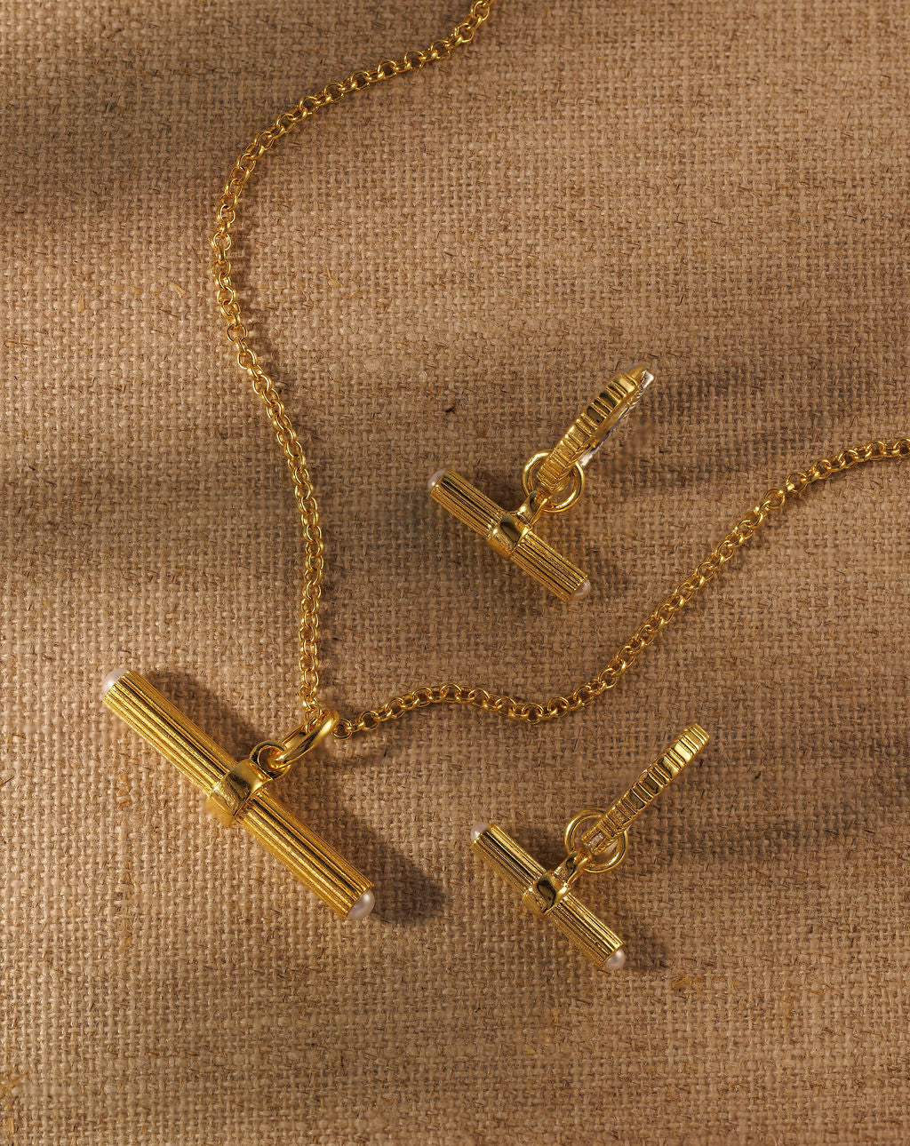 LIBBY Necklace & Hoop Set