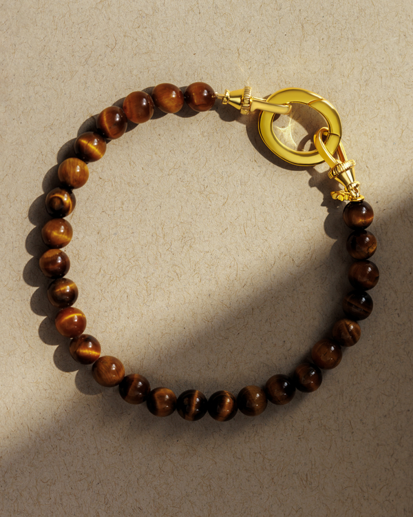 THORA Tiger's Eye Beaded Bracelet