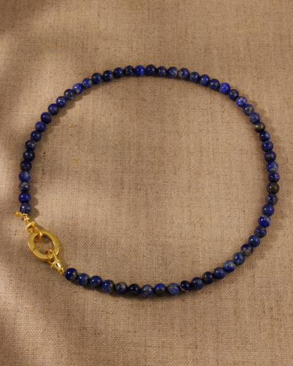 Lapis T-Bar / INDIGO Necklace Set