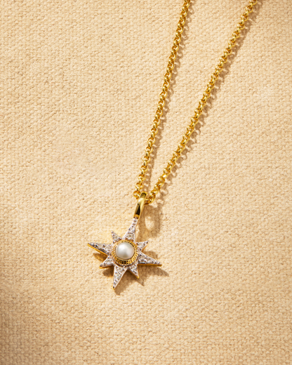 NORTH STAR Necklace - Pearl