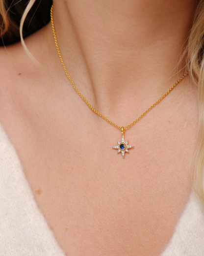 NORTH STAR Necklace - Sapphire