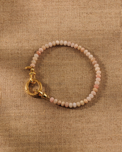 SIA Pink Opal Beaded Bracelet