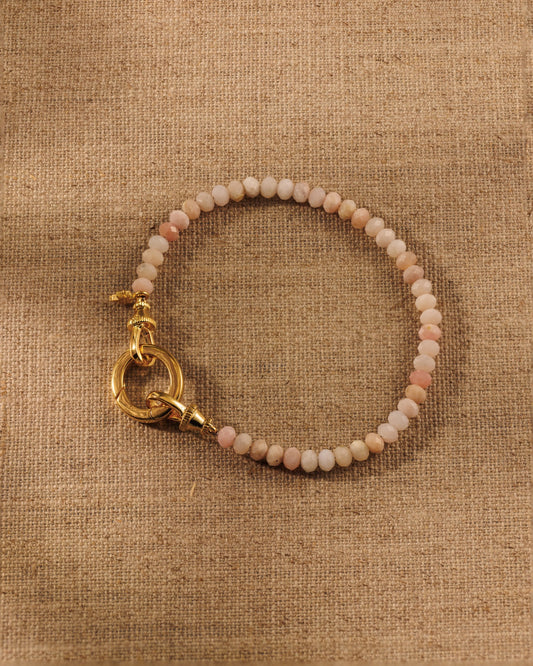 SIA Pink Opal Beaded Bracelet