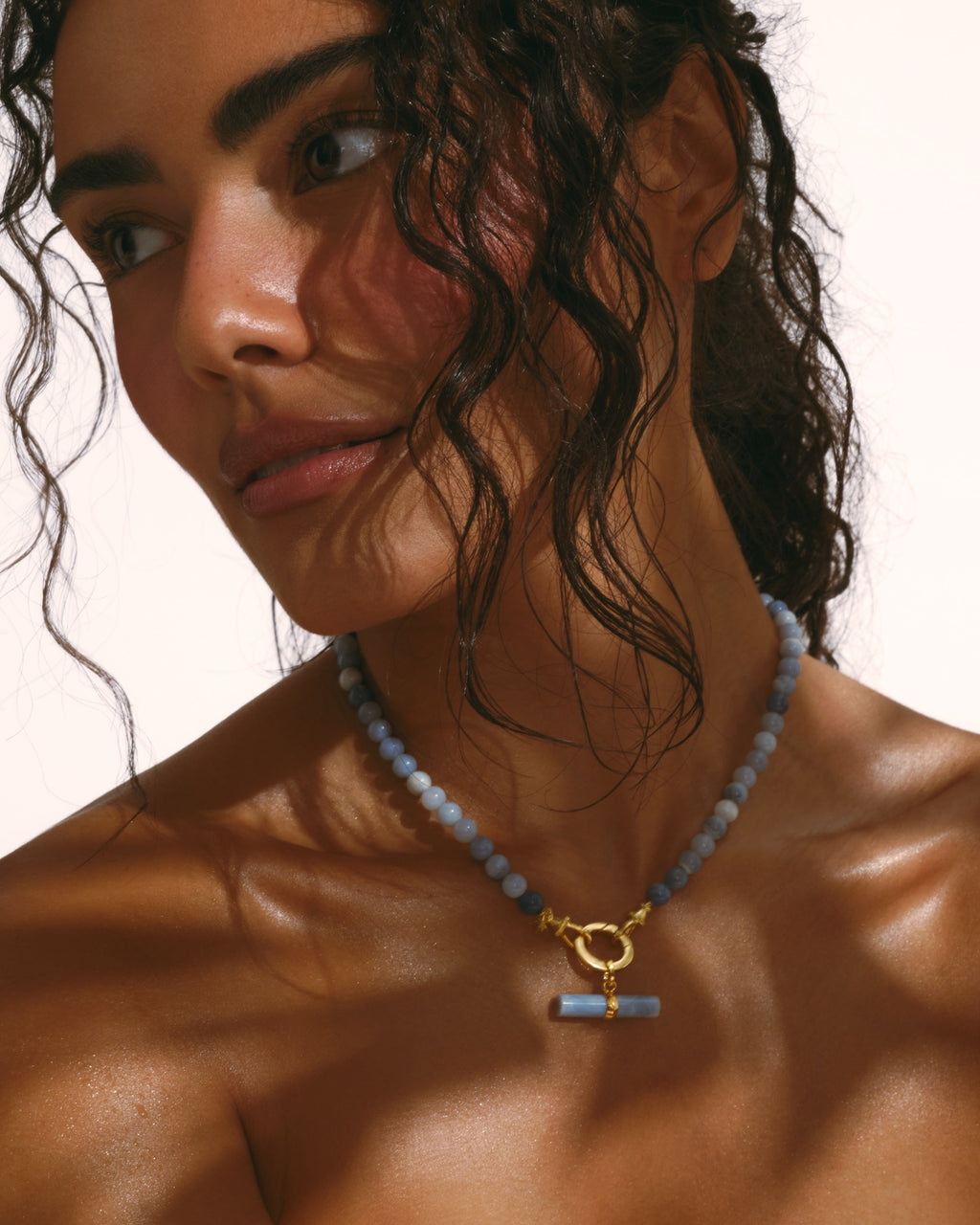 SKYE / BLUE T-BAR Necklace Set