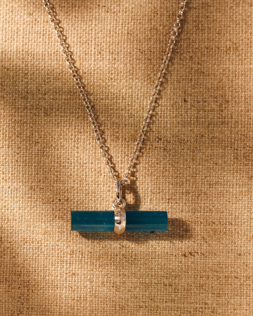 AZURA / TEAL T-BAR / IVY Necklace Set - Silver