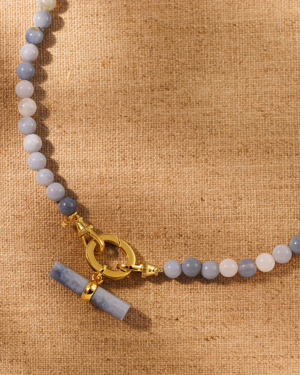 T-Bar Pendant -  Peruvian Blue Opal