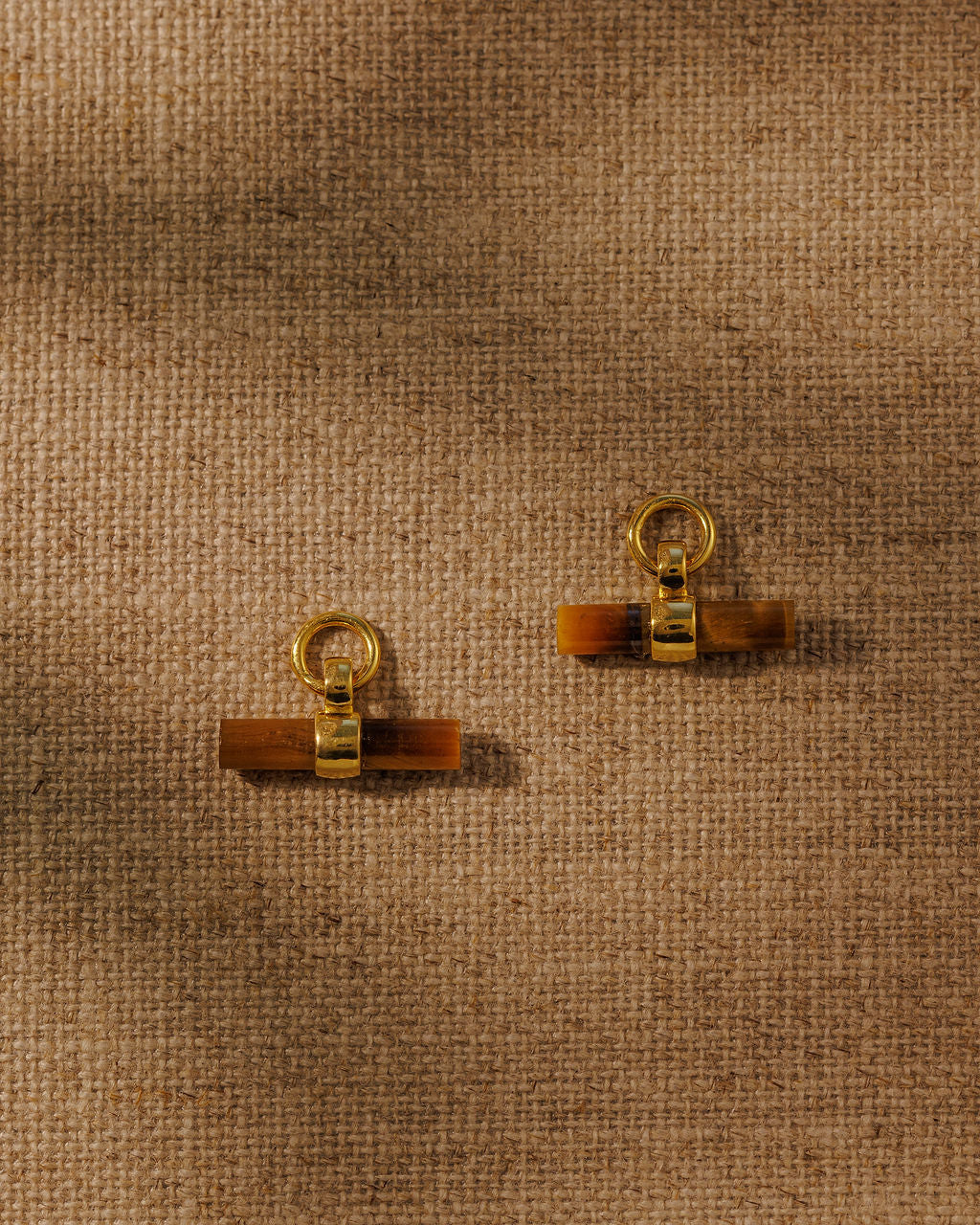 Tiger's Eye T-BAR Earring Charms