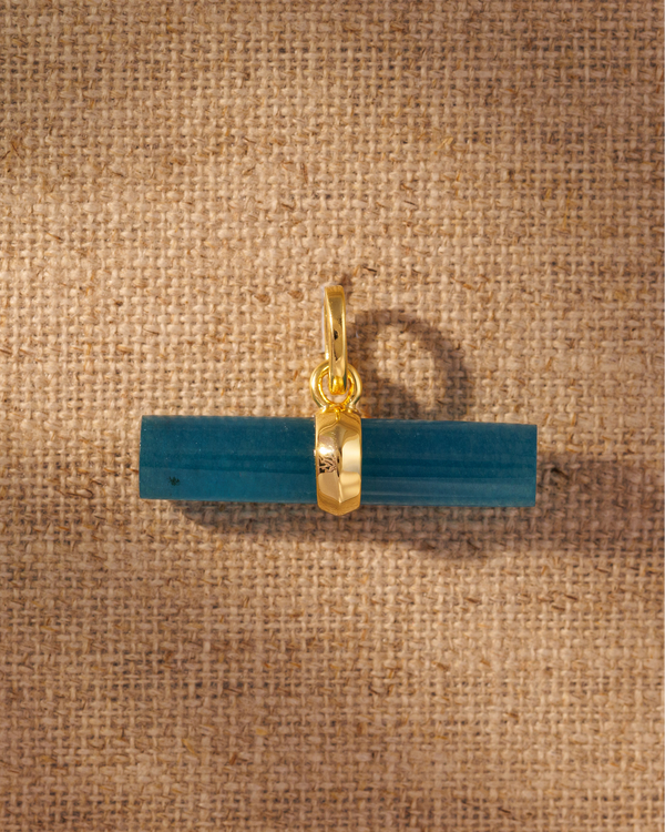 T-Bar Pendant - Teal Quartz