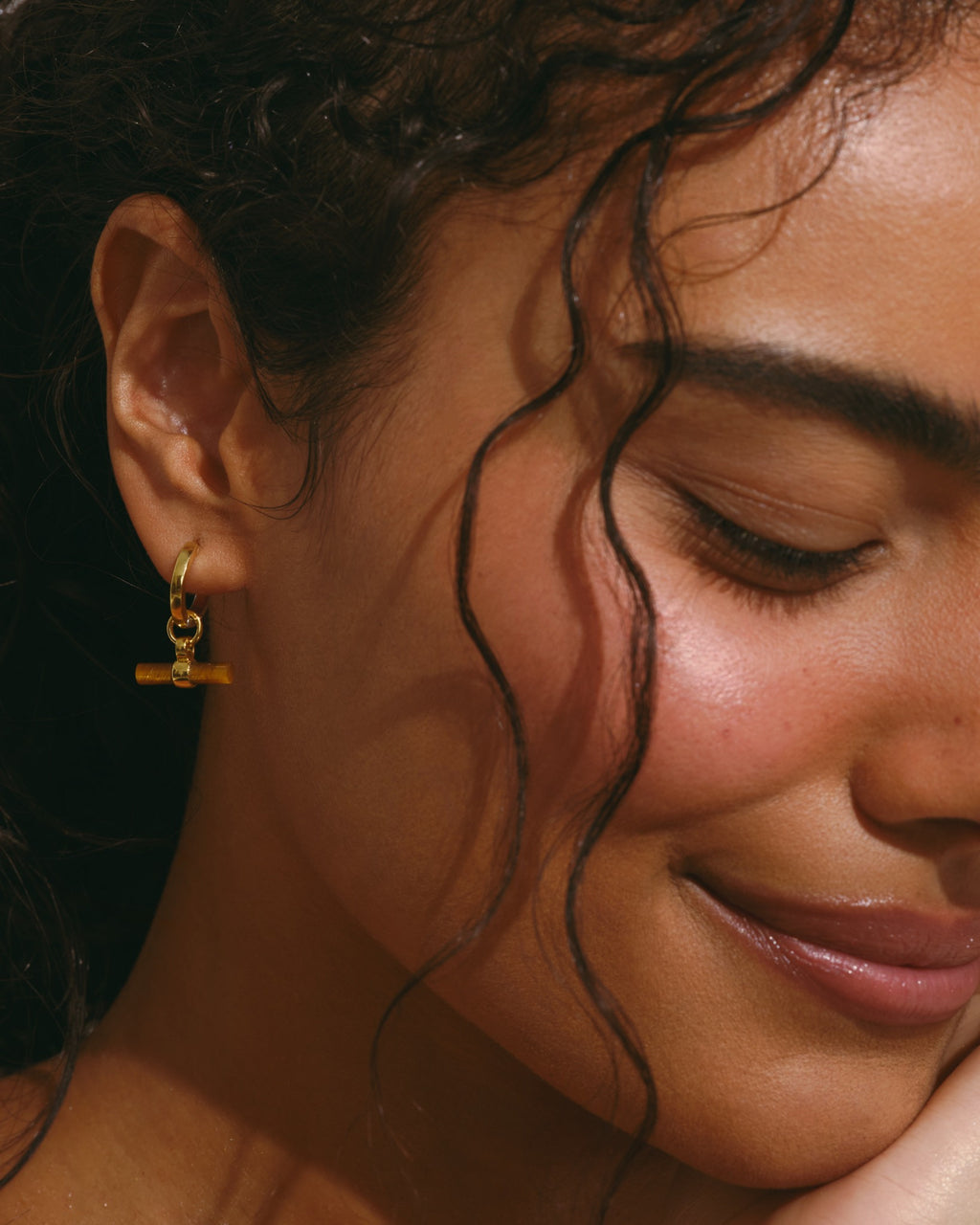 Tiger's Eye T-BAR Earring Charms