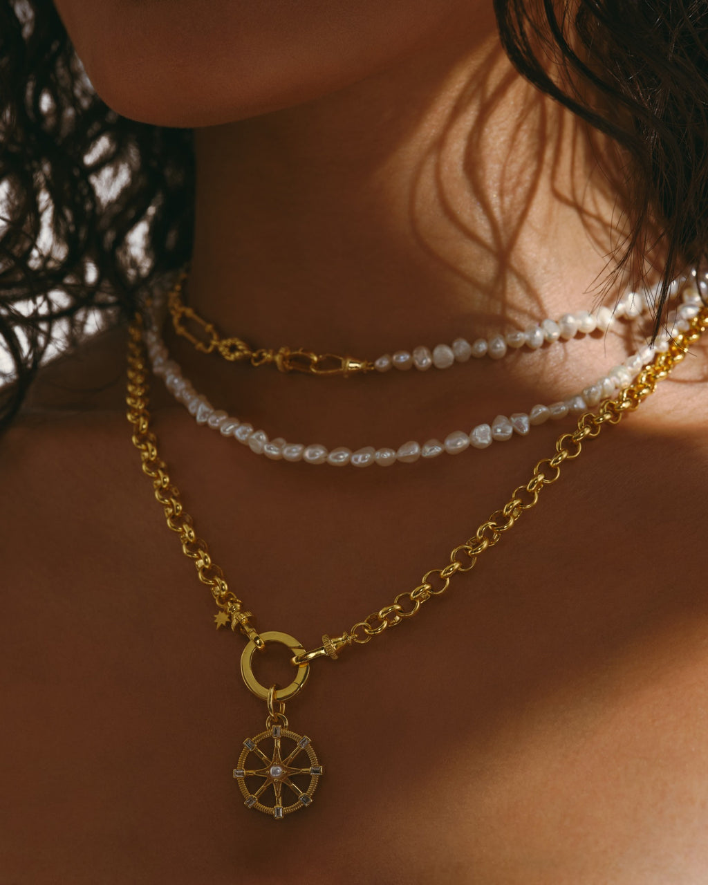 POLLY / COMPASS Necklace Set