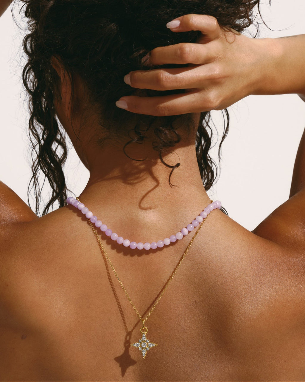 LILA Jade Beaded Necklace