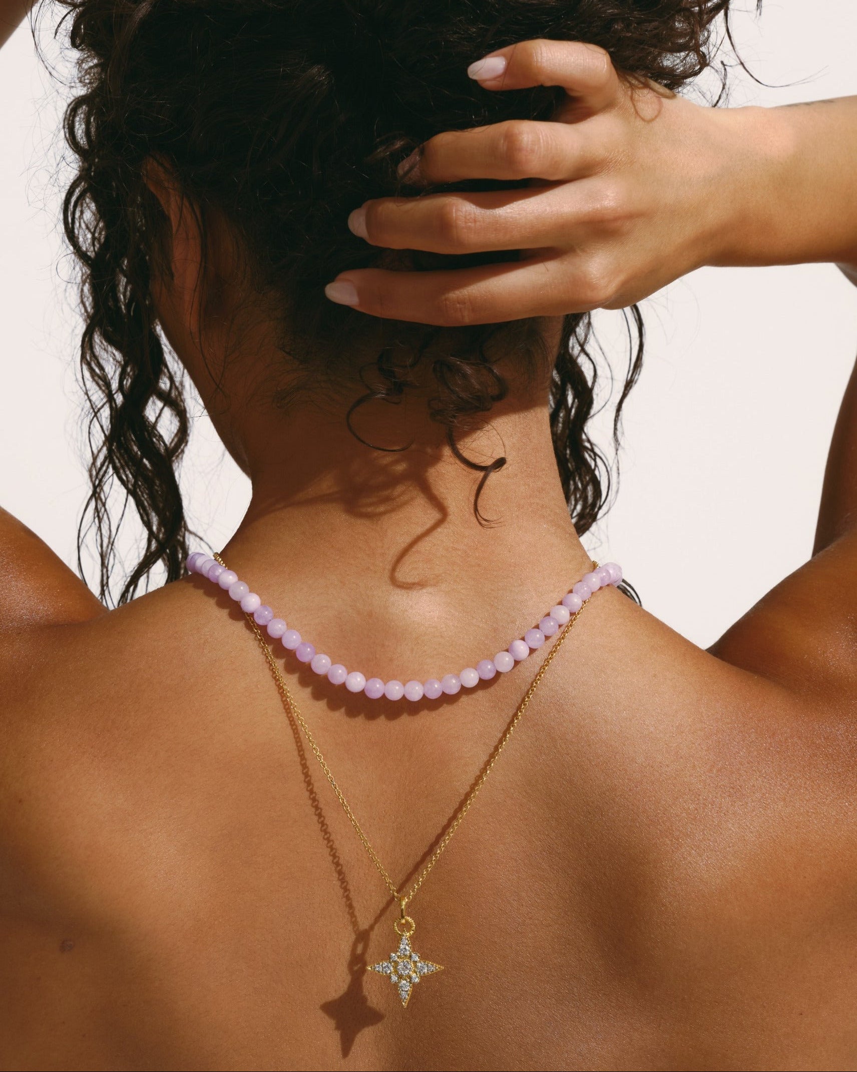 LILA Jade Beaded Necklace