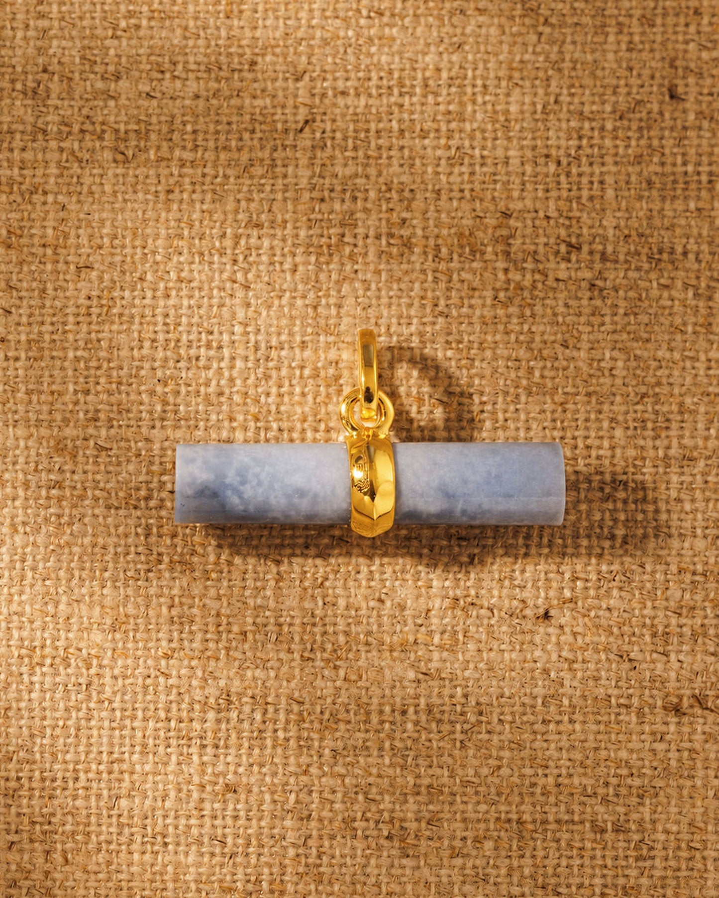 T-Bar Pendant -  Peruvian Blue Opal