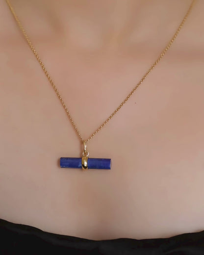 Lapis T-Bar / IVY Necklace Set