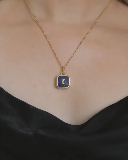 Reversible MOON TALISMAN Pendant - Small