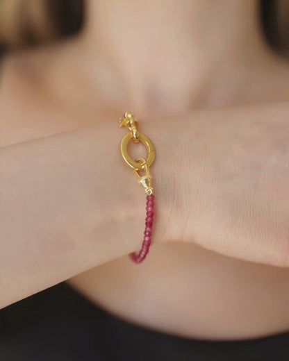 ROSALINE Pomegranate Quartz Bracelet