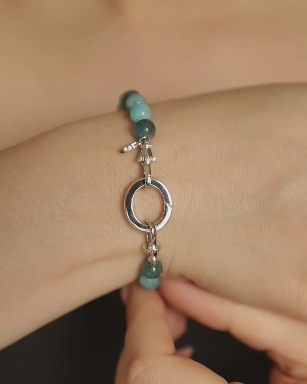 AZRA Apatite Bracelet - Silver