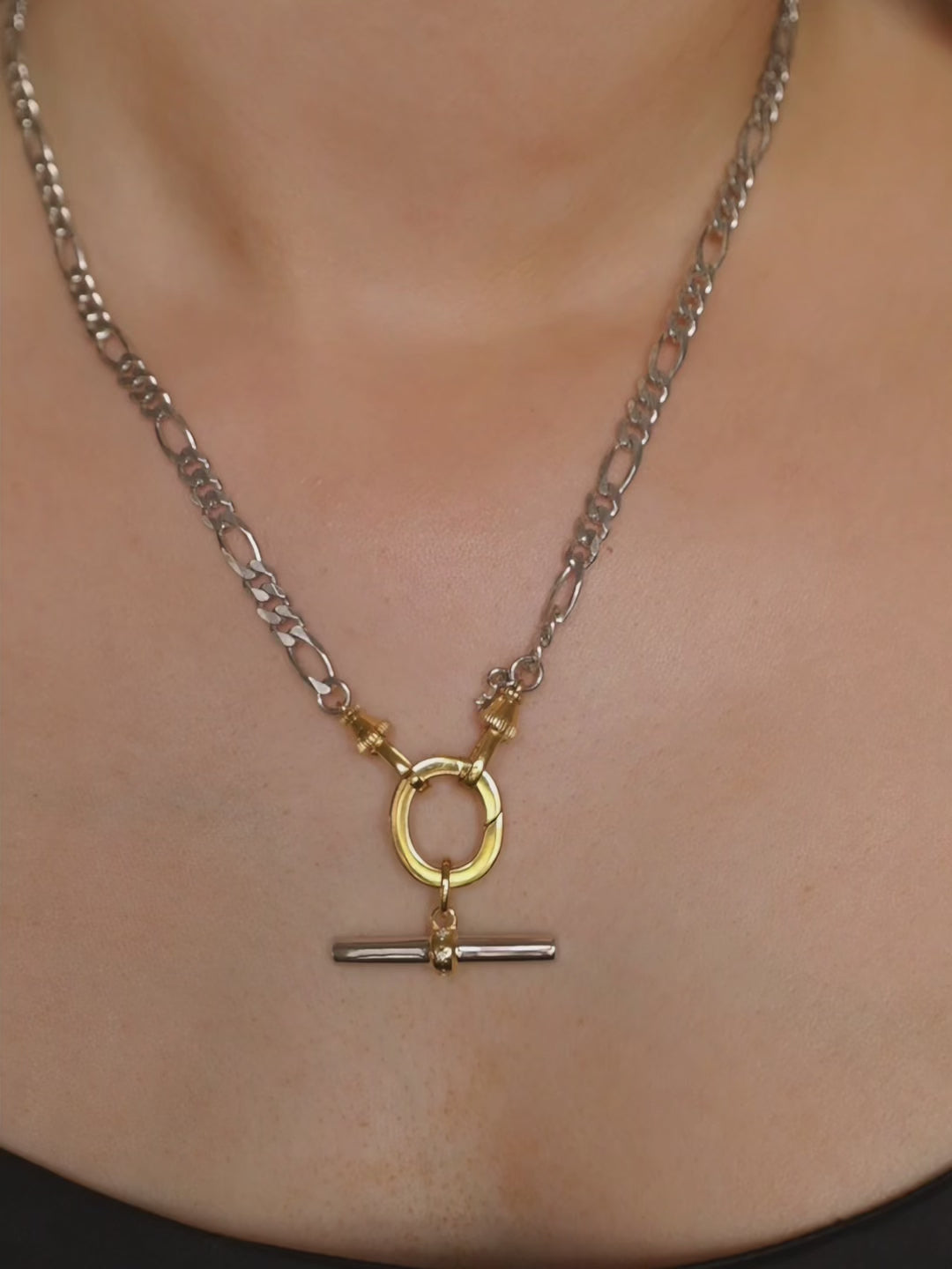 RIVER / LUCY Mixed Metal Necklace Set