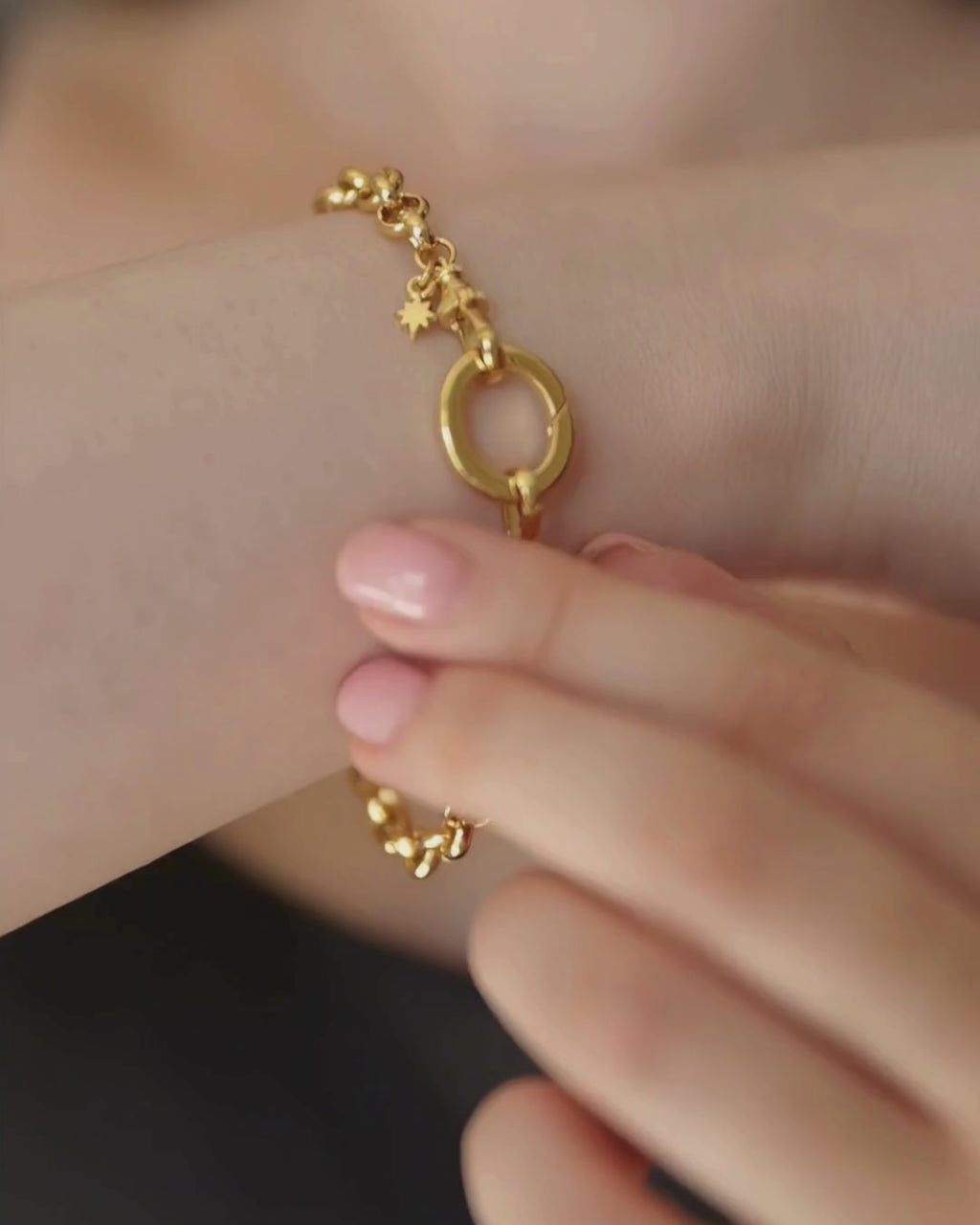CALLIE Round Link Chain Bracelet