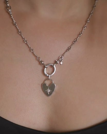 ROMY Heart Pendant - Silver