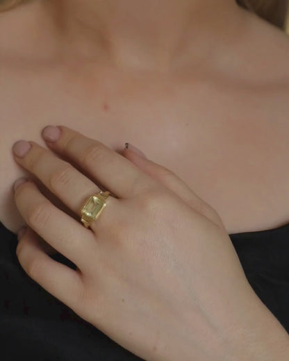 LUMI Ring - Lemon Quartz